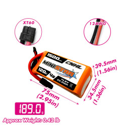 CNHL MiniStar 4S 1500mAh 120C/240C LiPo XT60