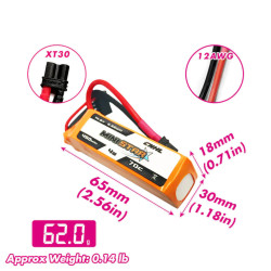 CNHL 4S 450mAh MiniStar 70C/140C LIPO XT30