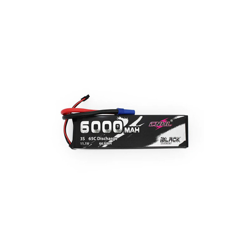 CNHL 3S 6000 mAh Black 65C/130C LIPO EC5 RC