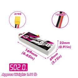 CNHL 3S 6000 mAh G+ 70C/140C LIPO XT90 RC