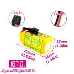 CNHL 4S 1550 mAh Speedy Pizza 100C/200C XT60